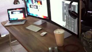 3 Monitor  Macbook Pro with Daisy Chained Thunderbolt Display 2x [upl. by Acinnor]