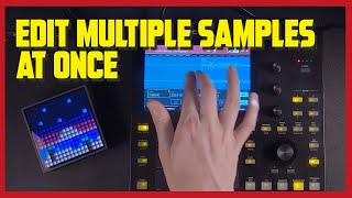 MPC ONE  Roadbumps How to edit multiple samples at once [upl. by Eyoj797]