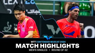 Zhou Qihao vs Steffen Mengel  MS R32  WTT Contender Muscat 2024 [upl. by Gifferd]