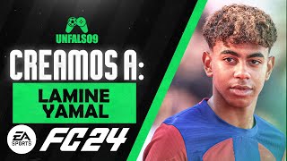 EA FC 24 LAMINE YAMAL FACE  STATS  CREAR LAMINE YAMAL CLUBES PRO  LAMINE YAMAL PRO CLUBS EAFC24 [upl. by Kragh]