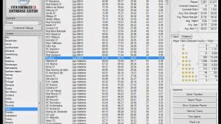 FIFA Manager 13 Database Editor Tutorial Episode 4 [upl. by Tioneb399]