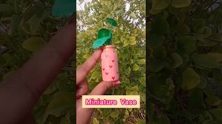 Miniature vase🌷diy youtubeshorts shorts ArtsyAanya [upl. by Newol]