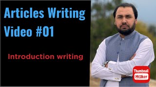 Article Writingresearch MethodologyIntroduction WritingDrAsifIzhar Drjaveediqbalvideos [upl. by Calvo]