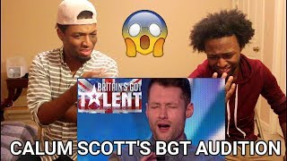 Golden boy Calum Scott hits the right note  REACTION  Britains Got Talent 2015 [upl. by Nee298]