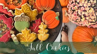 How To Decorate Fall Cookies  Celebrating Cookie Month [upl. by Bigler]