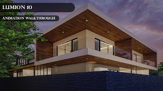 Lumion 10 Animation Walkthrough │3D Residential House Design [upl. by Baldridge969]