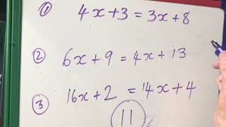 How to solve equations with unknowns on both sides the right way up [upl. by Ancilin]