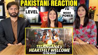 Pakistani Reaction on TELANGANA’S HEARTFELT WELCOME TO PM MODI  PM MODI POWER SHOW [upl. by Carrington]