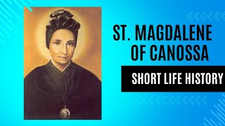 Short Life History of St Magdalene of canossian saintvideos religion [upl. by Africah]