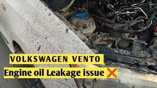 VW VENTO Engine Oil leakage problem TheRearHub volkswagen vento automotive [upl. by Aniram]