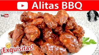 ALITAS BBQ BARBECUE WINGS  VickyRecetaFacil [upl. by Hsot117]