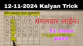 12th November 2024  Kalyan Matka vip number Full solid Jodi Otc TuesdayLine [upl. by Htenay]