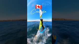 Wake Foiling Wing Foiling Cherry Beach Toronto wingfoiling wingsurfcanada wingfoilingcanada [upl. by Nosiaj]