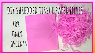 DIY Shredded Tissue Paper for your Packaging  No shredder needed [upl. by Shayna]