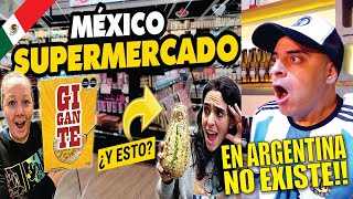 SUPERMERCADO en MÉXICO por PRIMERA VEZ  REACCIÓN DE ARGENTINO [upl. by Laehcimaj339]