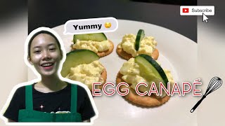 Egg Canapé Appetizer Quick and simple [upl. by Nageek]