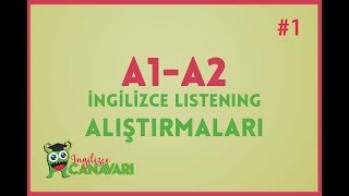 A1 A2 İngilizce Dinleme Alıştırmaları Listening in English 1 [upl. by Astrea335]