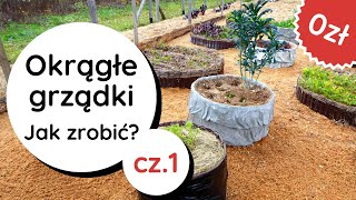 DIY📌Jak zrobić okrągłe grządki❓ Grządki podwyższone i kompostowe betonowe donice ogrodowe na zioła🌿 [upl. by Scherman]