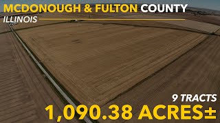 MPR farms Aerial Tour  Tracts 14  McDonough amp Fulton County Illinois [upl. by Ahsyak]