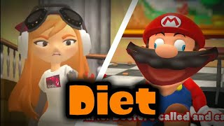 Diet  Tofu but serious But Meggy and Mario sing it  FNF COVER [upl. by Lani]