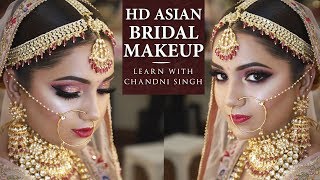 Bridal Makeup Tutorial  Step By Step Bridal Makeup  Indian Brides  Chandi Singh [upl. by Neellek801]