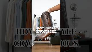 How to style Cowboy Boots boots bootseason cowboys denimondenim cowboy [upl. by Eeraj524]