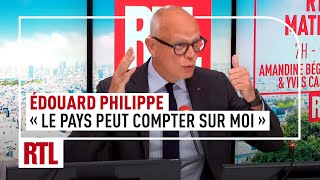 Edouard Philippe  quotLe président peut compter sur moi et surtout le pays peut compter sur moiquot [upl. by Noak356]