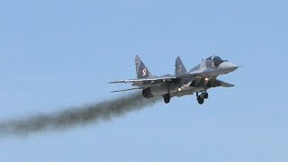 23 BLT Mińsk Mazowiecki 2017  MiG29A [upl. by Settle]