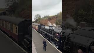 BR Riddles 4MT 75069 arriving into Bridgnorth Station on the Severn Valley Railway steamengine [upl. by Ioyal]