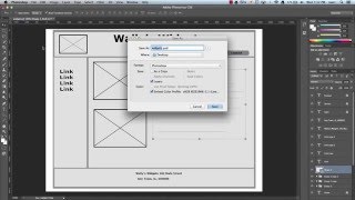 Creating a wireframe in photoshop HD 4K [upl. by Yhcir]