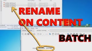 How to rename pdf files based on content [upl. by Einafit623]