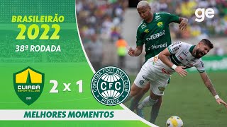 CUIABÁ 2 X 0 CORITIBA  MELHORES MOMENTOS  38ª RODADA BRASILEIRÃO 2022  geglobo [upl. by Trinity496]