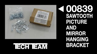 How To Use Sawtooth Picture Hangers Tech Teams 00839 [upl. by Madalena]