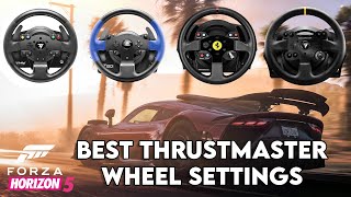 Best Thrustmaster TMX T150 T300 TX Forza Horizon 5 RacingDrifting Wheel Settings [upl. by Upton995]