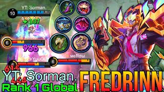 Monster Fredrinn Deadly Tanks  Top 1 Global Fredrinn by YT Sorman  Mobile Legends [upl. by Akihsal]