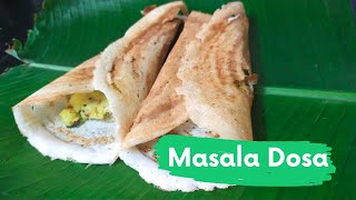 Masala Dosa Recipe in Malayalam  മസാല ദോശ  Kerala style easy recipe [upl. by Ameg95]