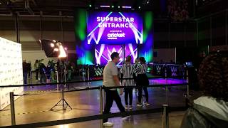 WWE Wrestlemania 34 Axxess 2018 Superstar Entrances By Fans [upl. by Edithe840]