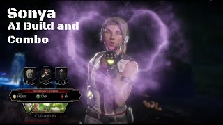 Mortal Kombat 11 Ai build and Kombos for Sonya massive and quick damage Beat Kronika Easy [upl. by Nnayllek478]