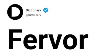 Fervor Meaning In English [upl. by Auoy]