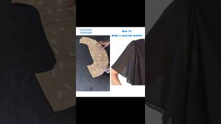 Easy way to make a flutter sleeve sewinghacks tailoring patterndrafting [upl. by Imat]