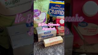 NoBake Cheesecake Ingredients  Quick Dessert Prep QuickDessert [upl. by Aimar356]