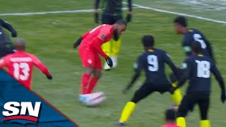 Junior Hoilett Chips The Ball Past Andre Blake To Extend Canadas Lead Against Jamaica [upl. by Meekahs885]