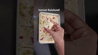 Instant Kalakand Recipe shorts recipe kalakandrecipe [upl. by Netsrak]