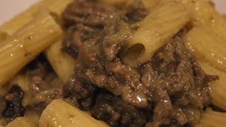 Pasta con macinato di carne e melanzane  no fritte  DELIZIOSA [upl. by Ahcas]