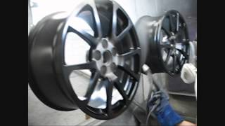 Powder Coating car rims [upl. by Nnaeiluj]