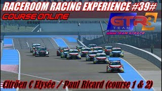 RaceRoom Racing Experience 39 Course online  Citröen C Elysée  Paul Ricard course 1 amp 2 [upl. by Clintock]