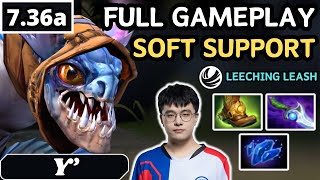 736a  Y SLARK Soft Support Gameplay  Dota 2 Full Match Gameplay [upl. by Adnaloy]