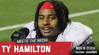 Ty Hamilton talks about OSUs goal line stand defensive line [upl. by Blum]