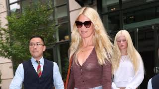 Claudia Schiffer Spotted in New York [upl. by Anala]