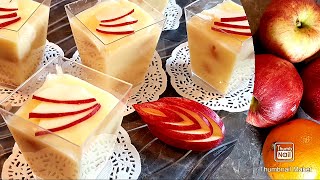 عندك جوج تفاحات وليمونة نوضي دابا وجديها تحلية راقية واقتصادية Dessert mit nur 1 Orange und 2 Äpfel [upl. by Notxap179]